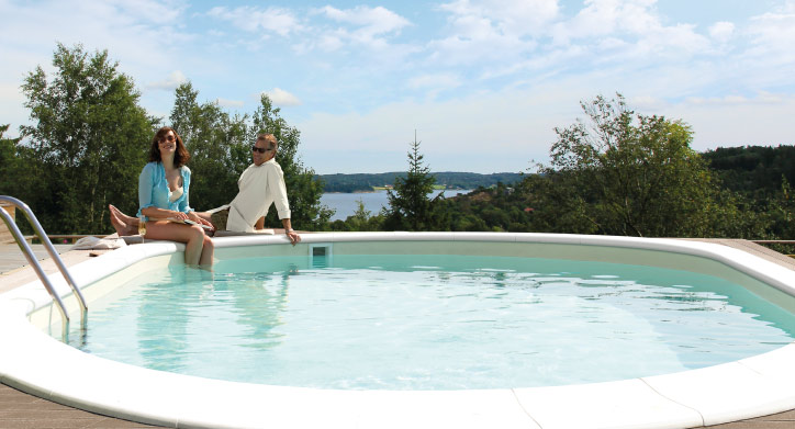Utomhus Oval pool från Poolkungen