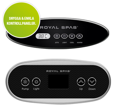 Royal Spas 100-serie kontrollpaneler