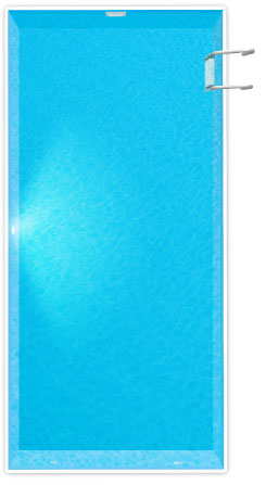 Rektangulär pool 3,5 x 7,5 m