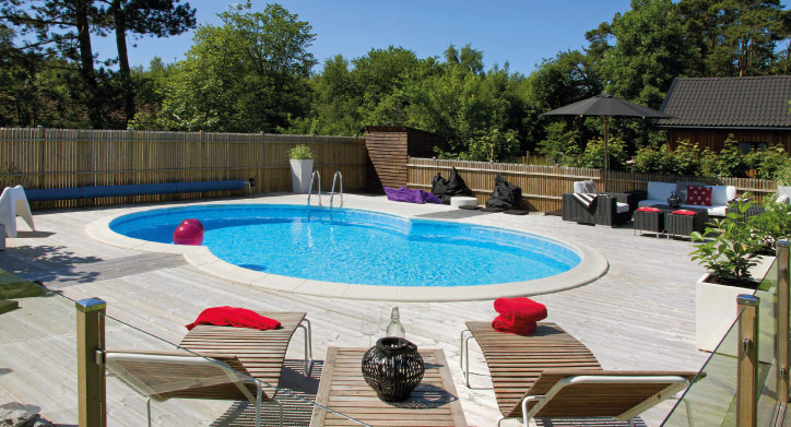 Små åttaformad pool från Poolkungen